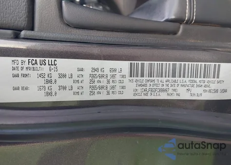 2015 Jeep Grand Cherokee Limited из США, поврежденный, VIN 1C4RJFBG3FC898067